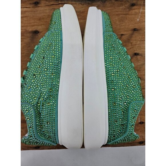 New J75 by Jump Slick Sneakers Mens US 8 Green Rhinestones - Picture 5 of 10